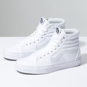 vans old skool high tops white